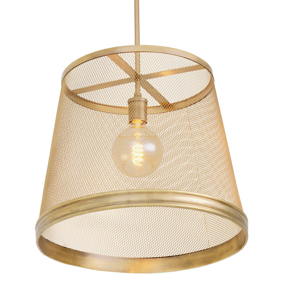 Brass Mesh Pendant Colindale | Cabothousefurniture.com