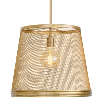 Brass Mesh Pendant Colindale | Cabothousefurniture.com