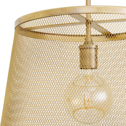 Brass Mesh Pendant Colindale | Cabothousefurniture.com