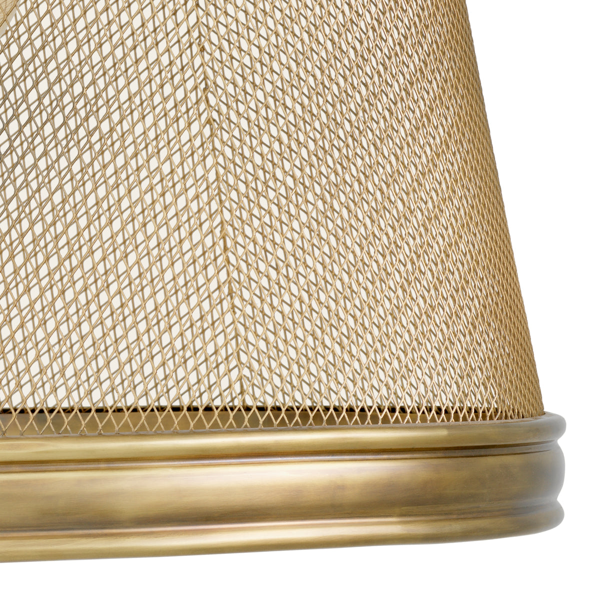 Brass Mesh Pendant Colindale | Cabothousefurniture.com
