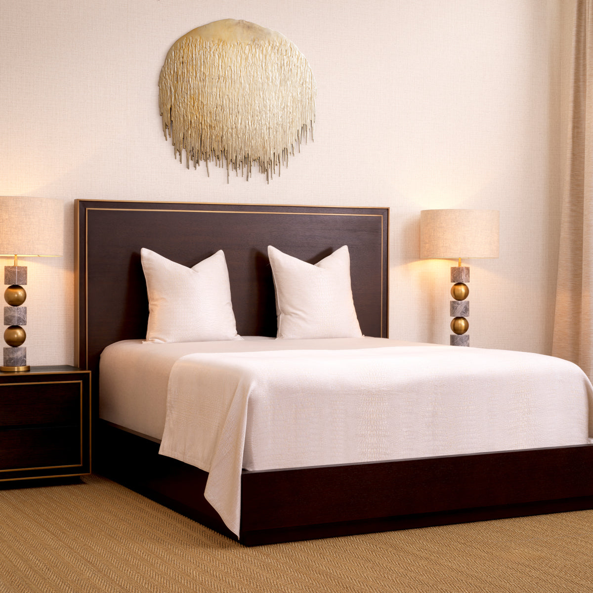 Brown Oak Bed Frame Camelot