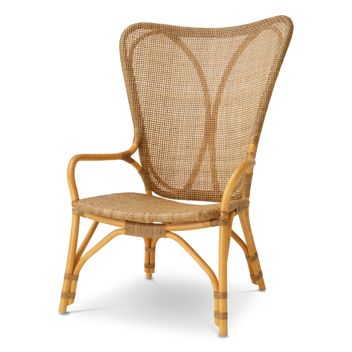 High-Back Rattan Lounge Chair Colony | Cabothousefurniture.com