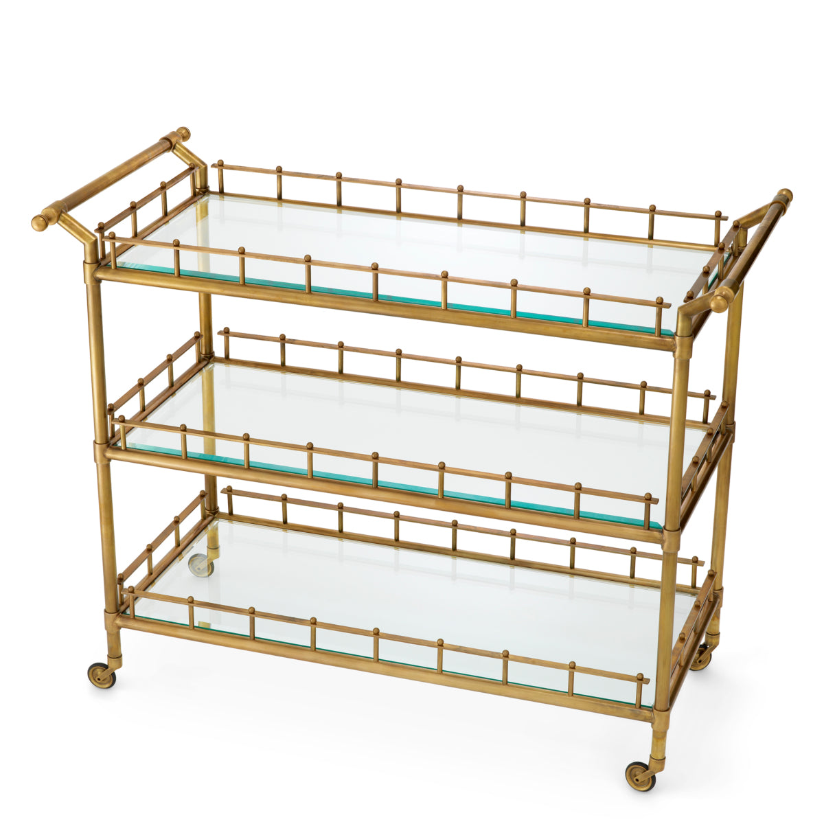 Vintage Brass Trolley Scarlett | Cabothousefurniture.com