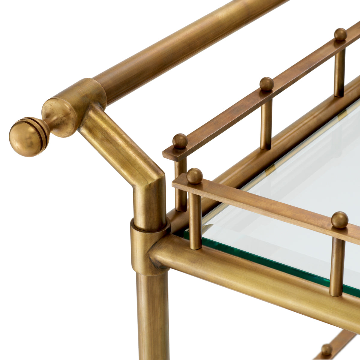 Vintage Brass Trolley Scarlett | Cabothousefurniture.com