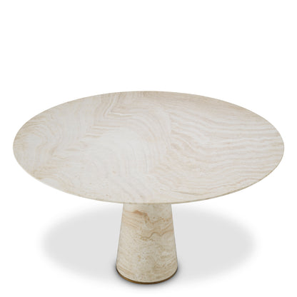 Travertine Dining Table Genova | Cabothousefurniture.com