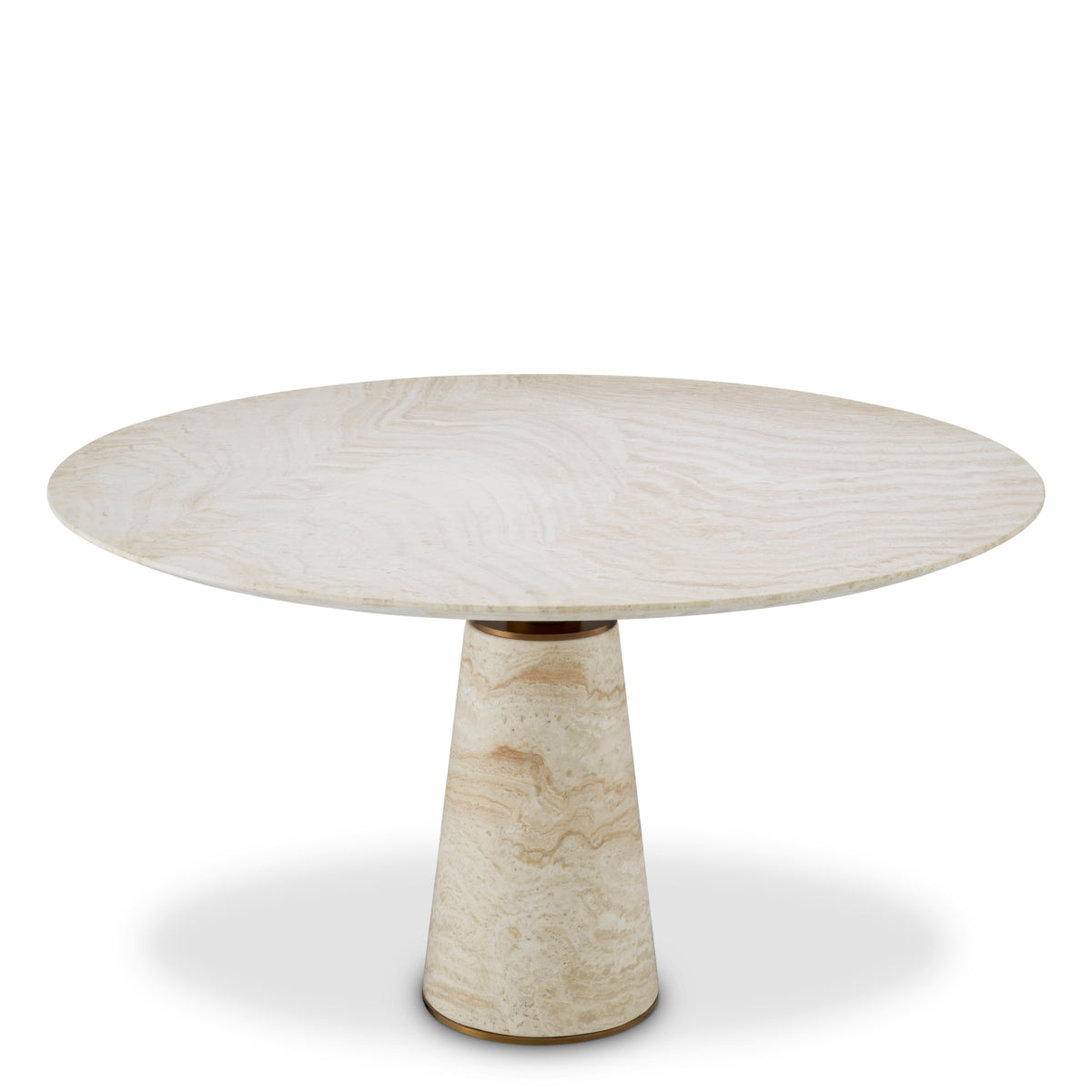 Travertine Dining Table Genova | Cabothousefurniture.com