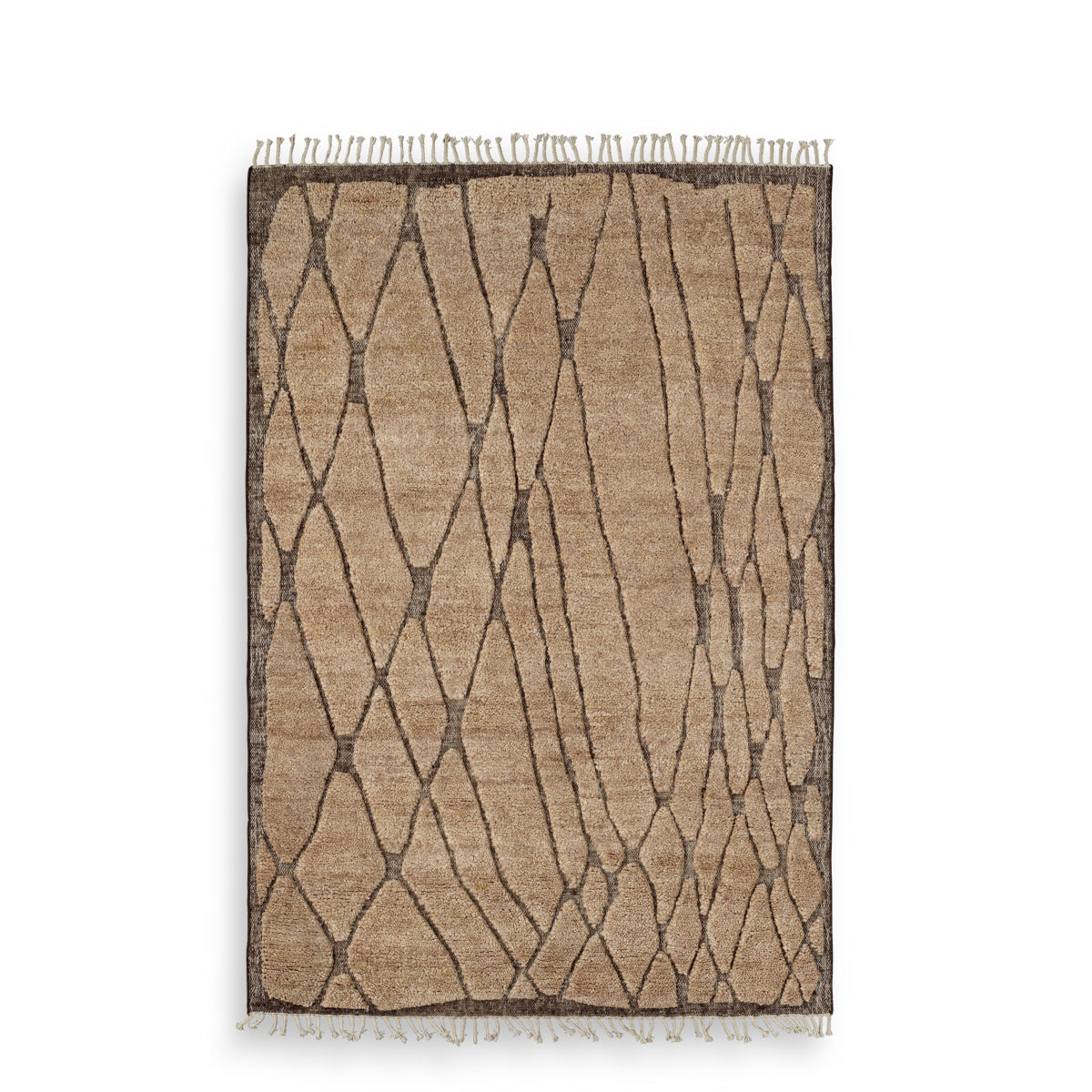 Brown Wool Carpet Coralie | Cabothousefurniture.com