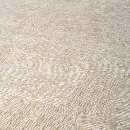Ivory Wool Weave Carpet Antoine | Cabothousefurniture.com
