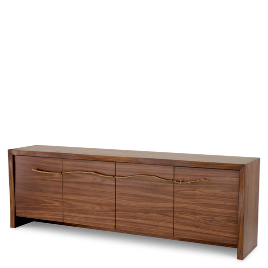 Walnut Veneer 4-Door Dresser Charford