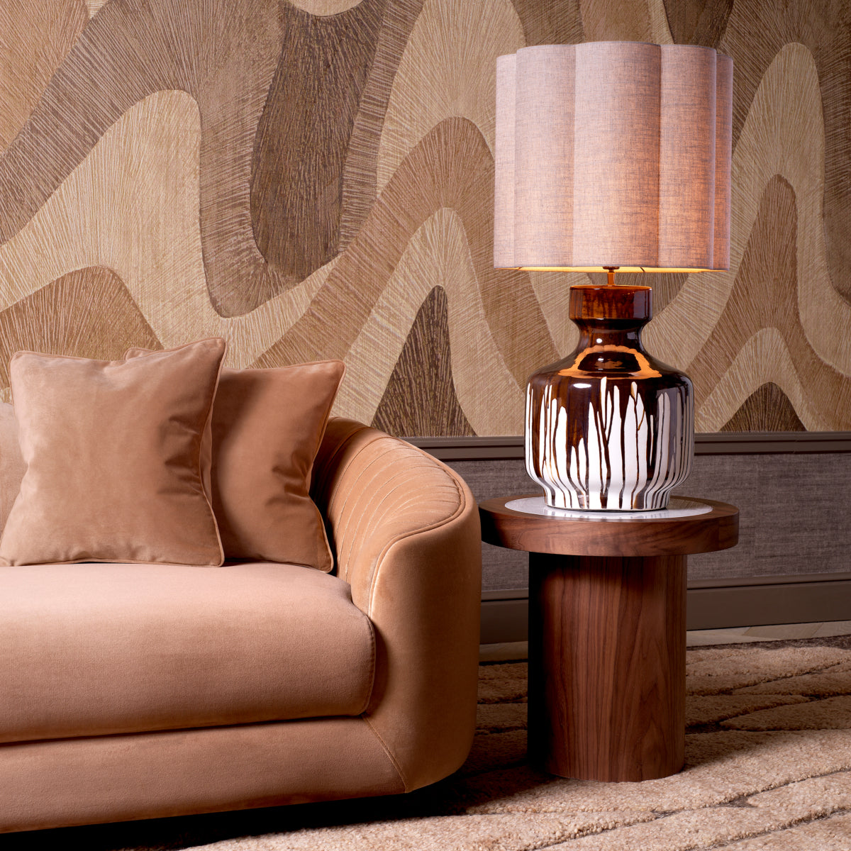 Marble Top Side Table Presedio