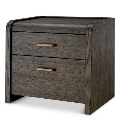 Oak 2-Drawer Nightstand Joane