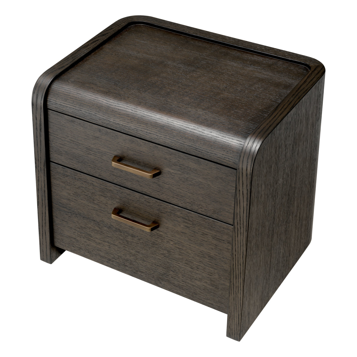 Oak 2-Drawer Nightstand Joane