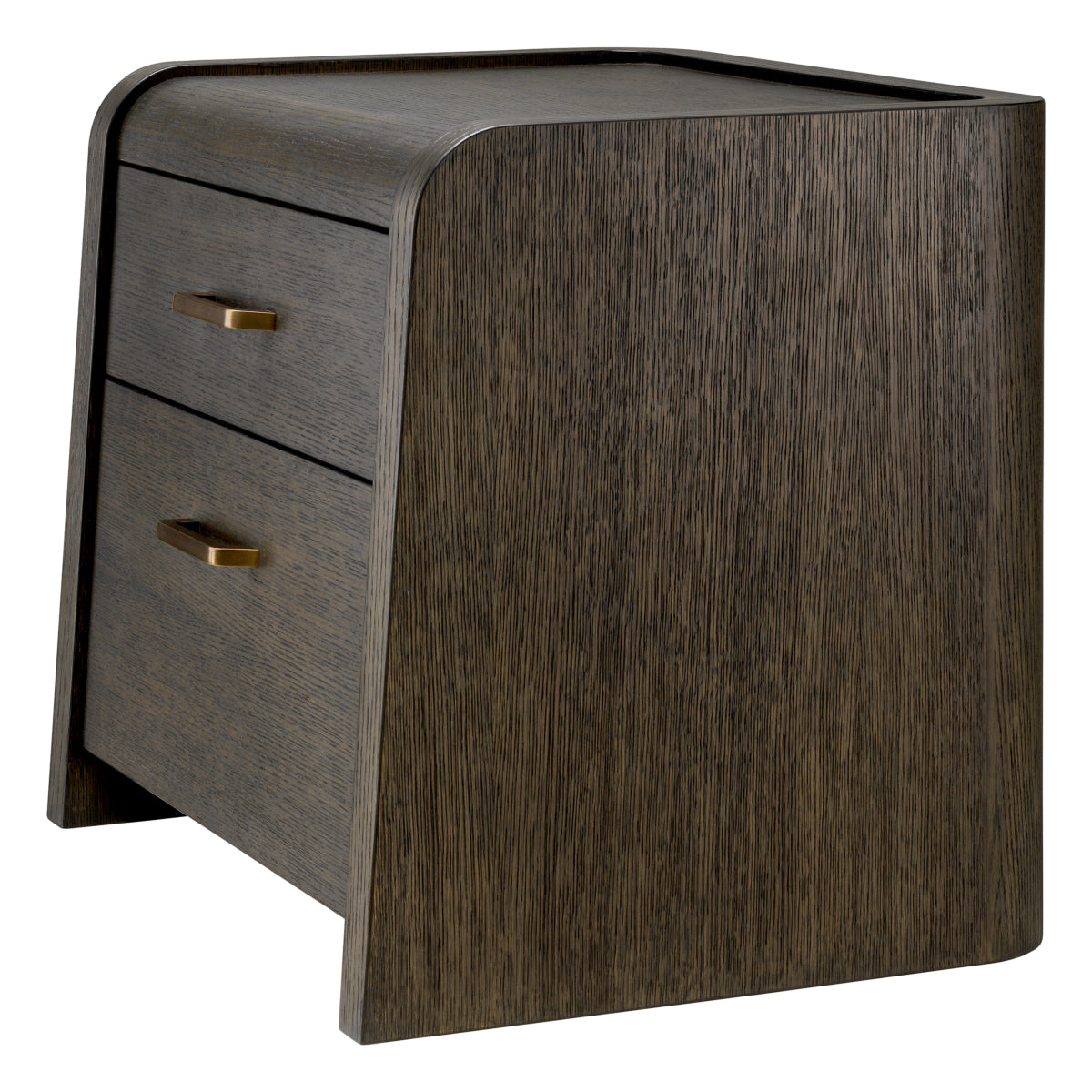 Oak 2-Drawer Nightstand Joane