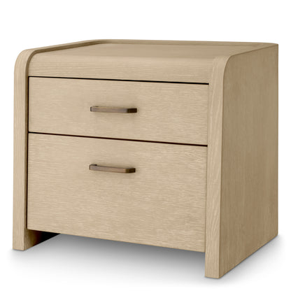 Oak 2-Drawer Nightstand Joane