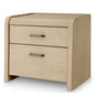Oak 2-Drawer Nightstand Joane