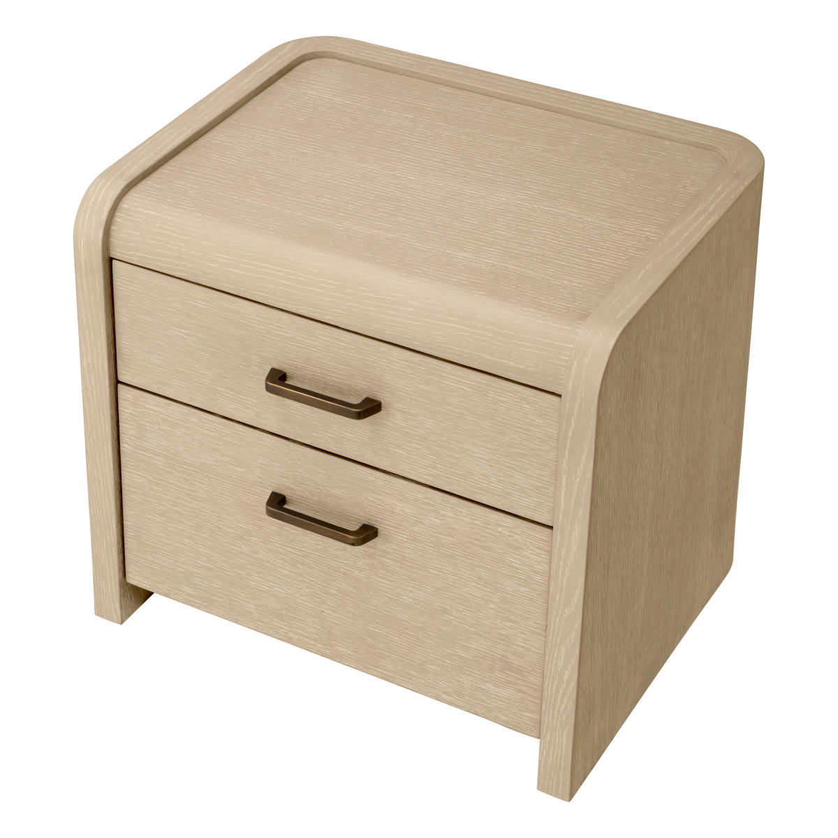 Oak 2-Drawer Nightstand Joane