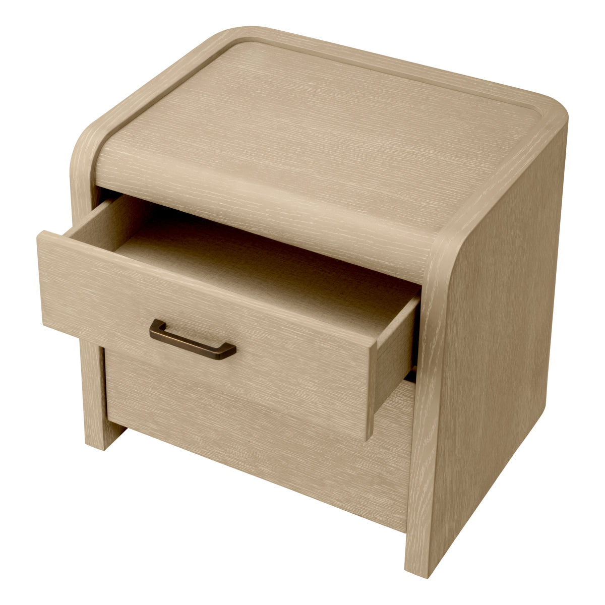 Oak 2-Drawer Nightstand Joane