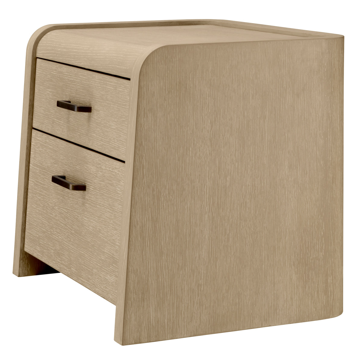 Oak 2-Drawer Nightstand Joane
