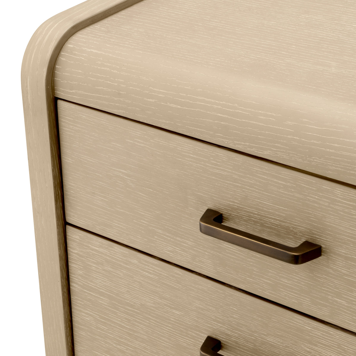Oak 2-Drawer Nightstand Joane