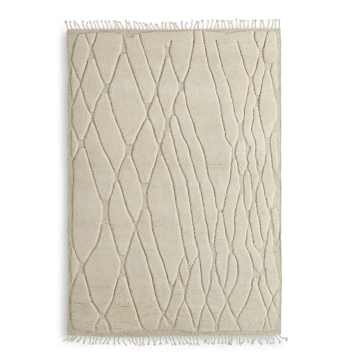 Ivory Wool Carpet Coralie | Cabothousefurniture.com