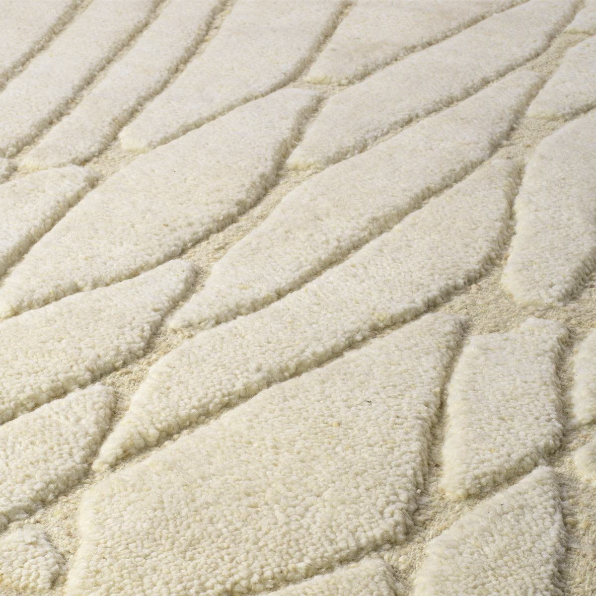 Ivory Wool Carpet Coralie | Cabothousefurniture.com