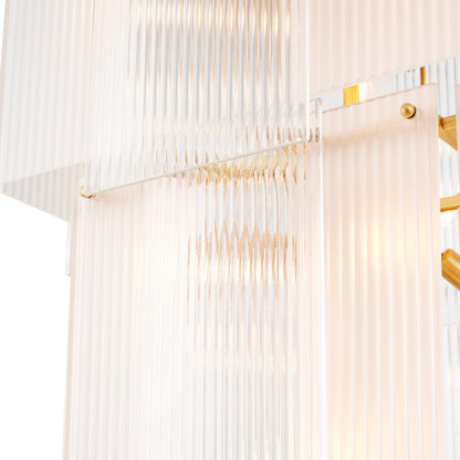 Frosted Glass Tiered Chandelier Giardano | Cabothousefurniture.com