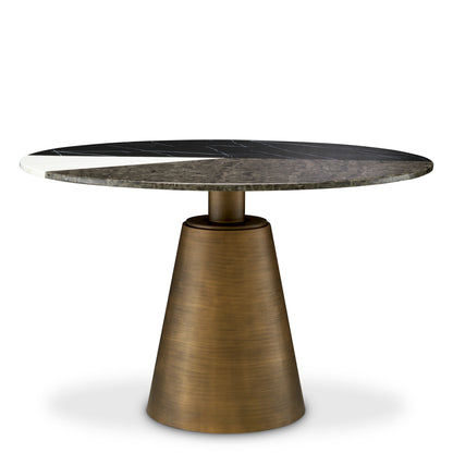 Copper Base Dining Table Tricolori | Cabothousefurniture.com