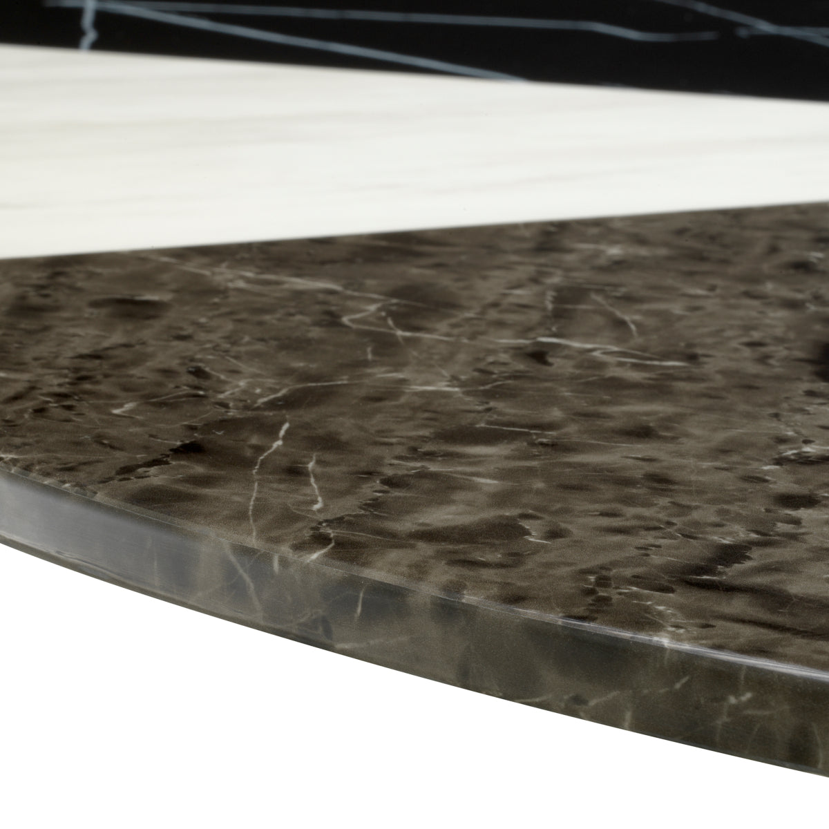 Copper Base Dining Table Tricolori | Cabothousefurniture.com