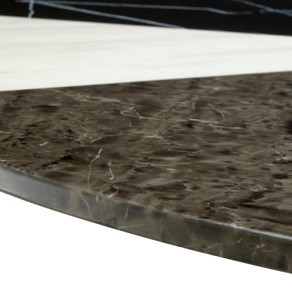 Copper Base Dining Table Tricolori | Cabothousefurniture.com