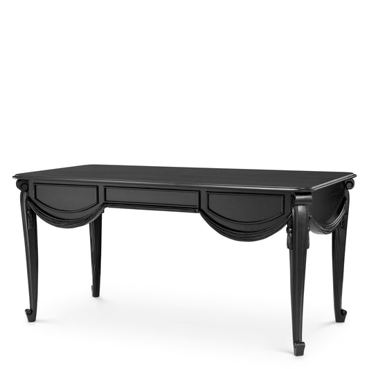Wooden Black Desk Zafiro | Cabothousefurniture.com