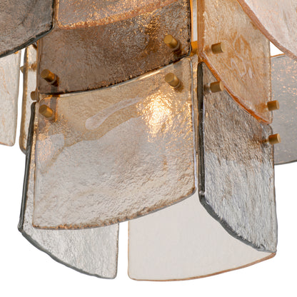 Glass Tiered Chandelier Laurent | Cabothousefurniture.com