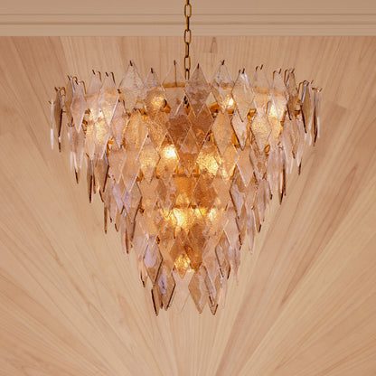 Geometric Glass Chandelier Rhombus | Cabothousefurniture.com