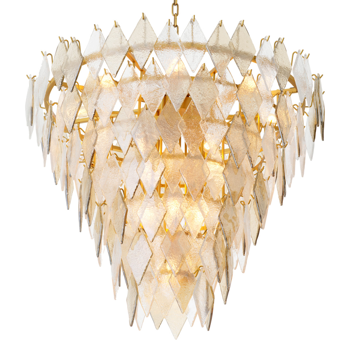 Geometric Glass Chandelier Rhombus | Cabothousefurniture.com