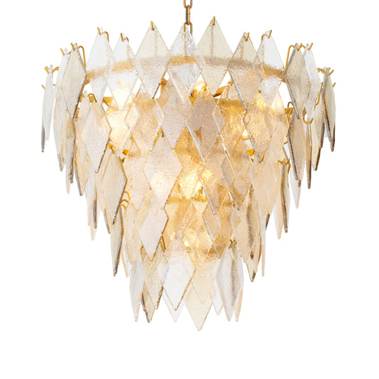 Geometric Glass Chandelier Rhombus