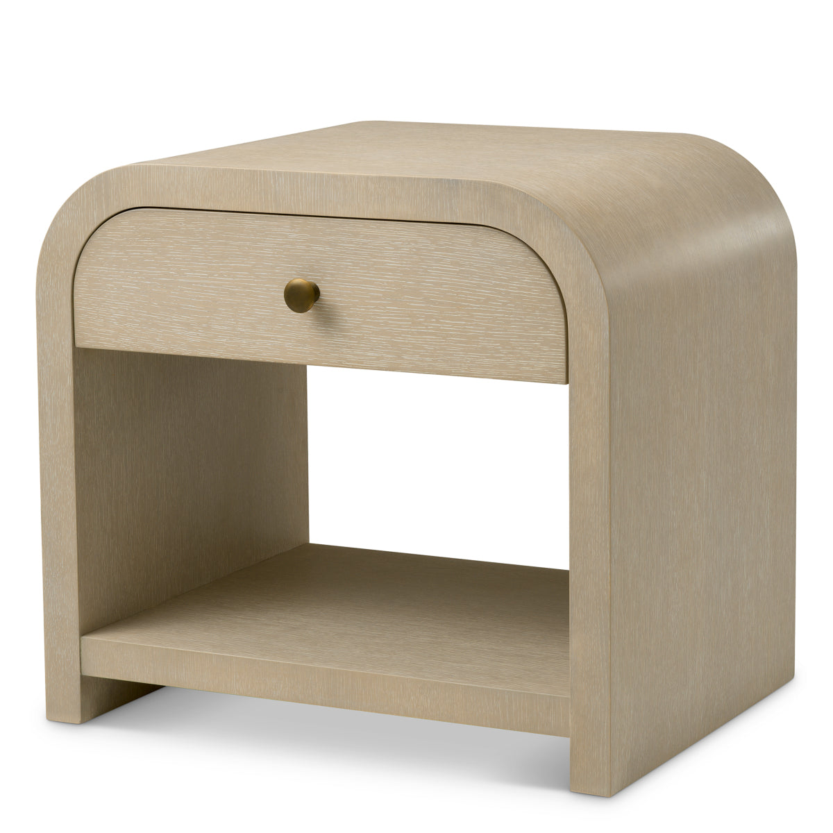 Oak Veneer Nightstand Rhodes