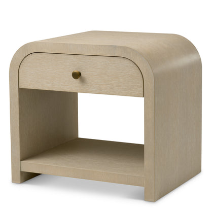 Oak Veneer Nightstand Rhodes