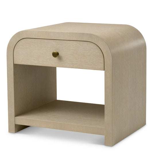 Oak Veneer Nightstand Rhodes