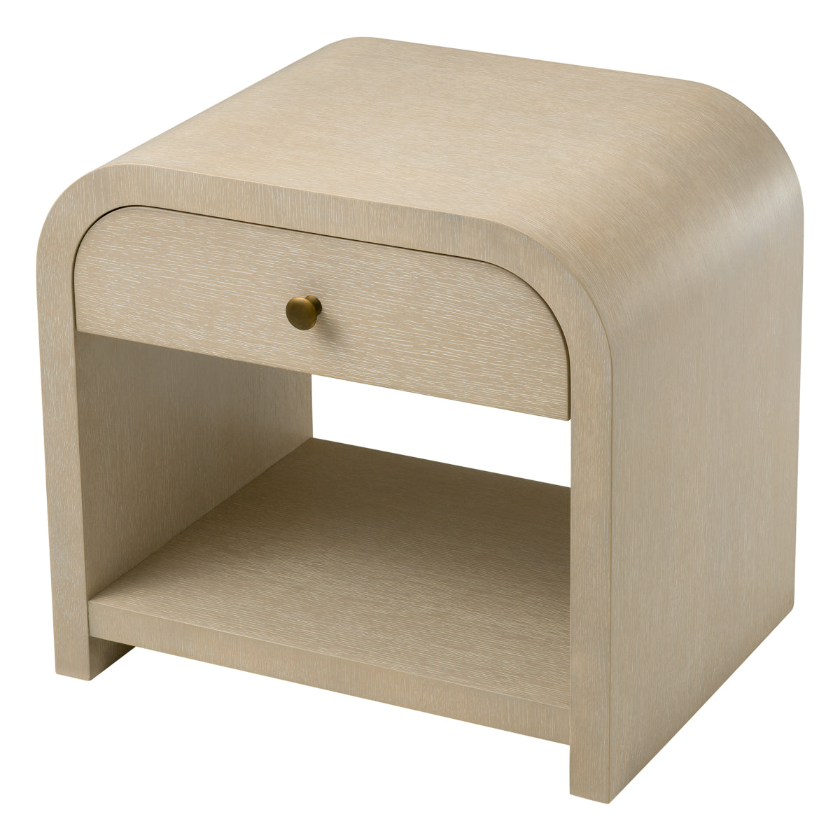 Oak Veneer Nightstand Rhodes