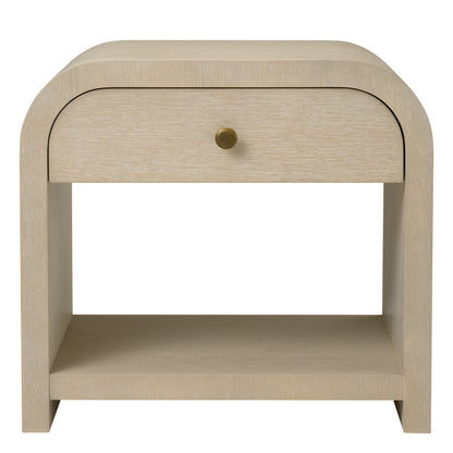 Oak Veneer Nightstand Rhodes