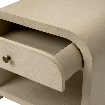 Oak Veneer Nightstand Rhodes