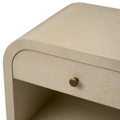 Oak Veneer Nightstand Rhodes