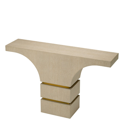 Oak Veneer Console Table Thaddeus