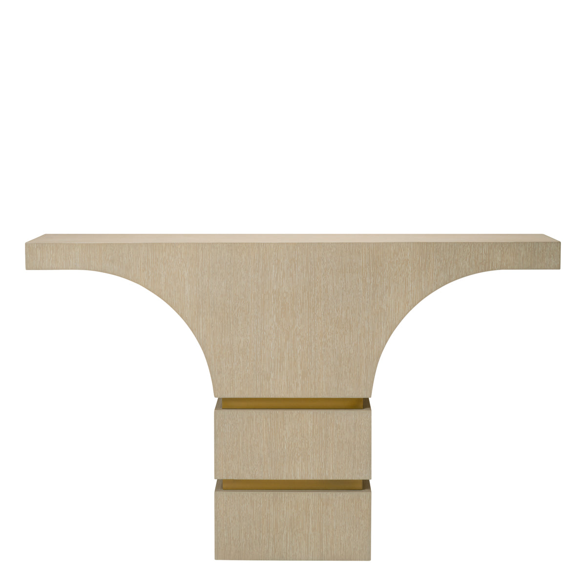 Oak Veneer Console Table Thaddeus