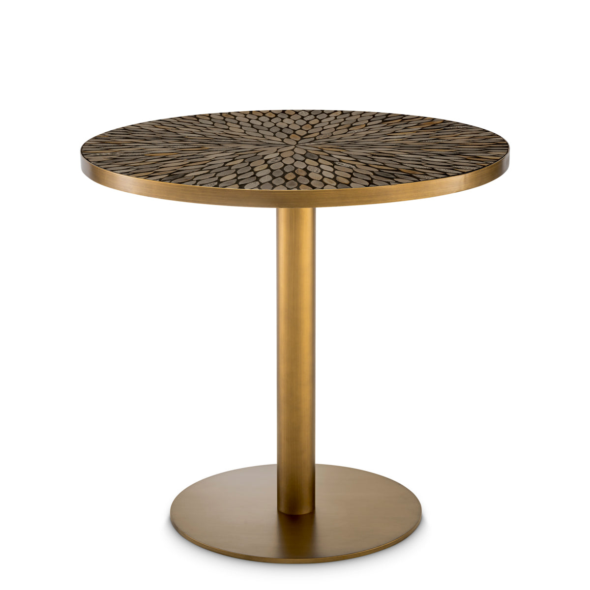 Antique Brass Dining Table Declan | Cabothousefurniture.com