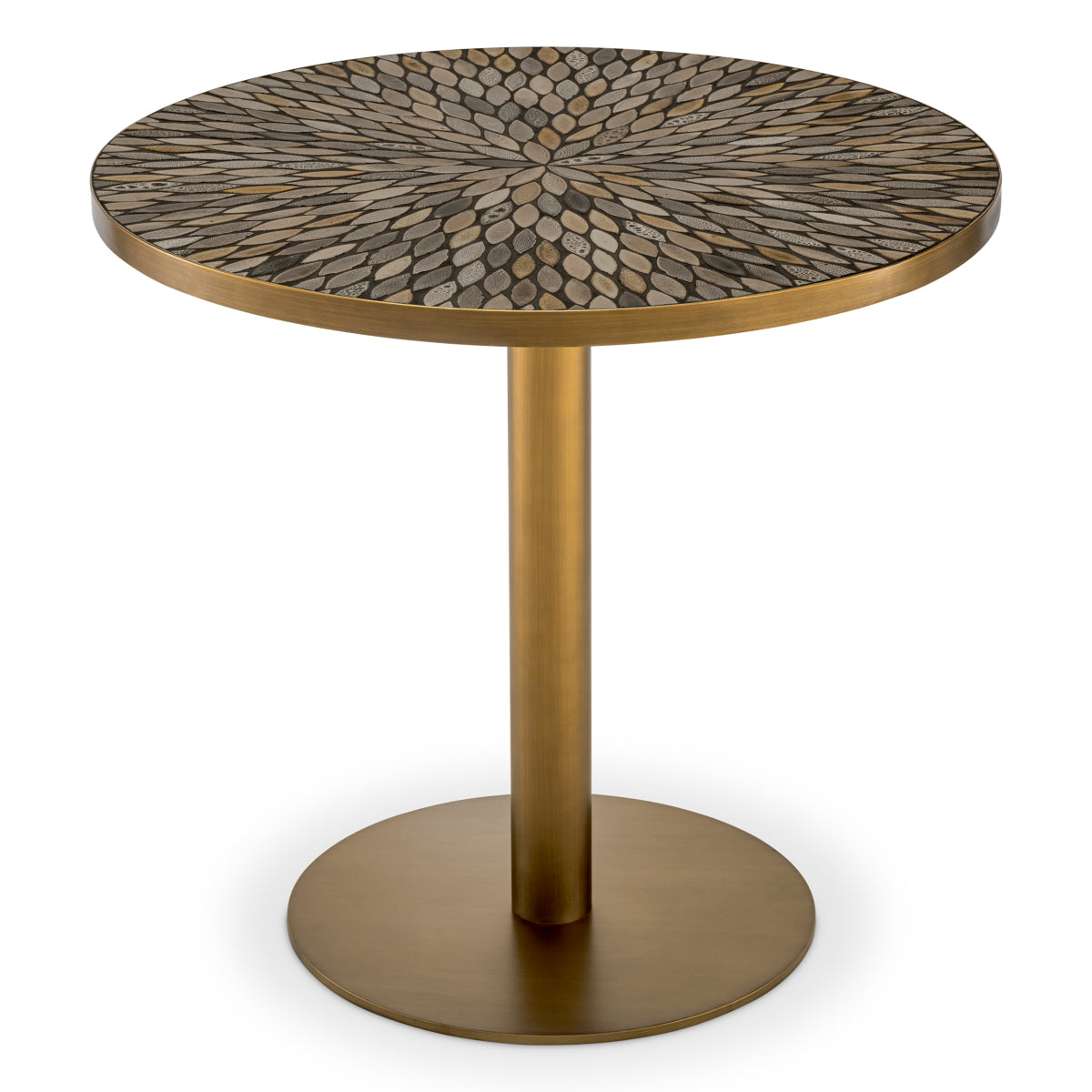 Antique Brass Dining Table Declan | Cabothousefurniture.com