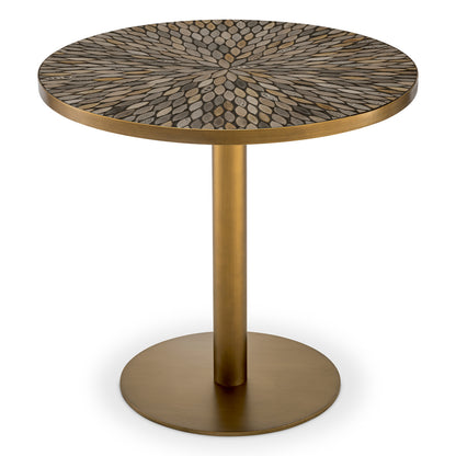 Antique Brass Dining Table Declan | Cabothousefurniture.com