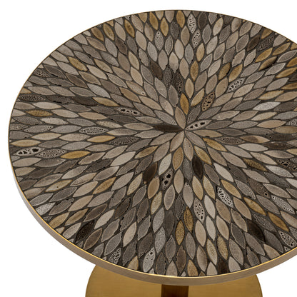 Antique Brass Dining Table Declan | Cabothousefurniture.com