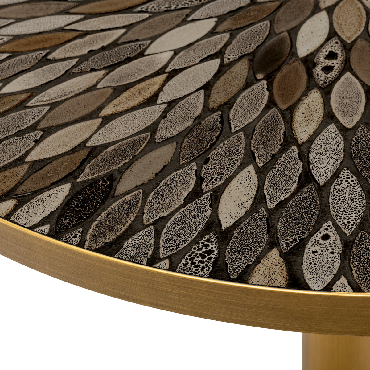 Antique Brass Dining Table Declan | Cabothousefurniture.com