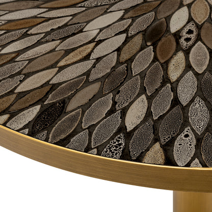 Antique Brass Dining Table Declan | Cabothousefurniture.com