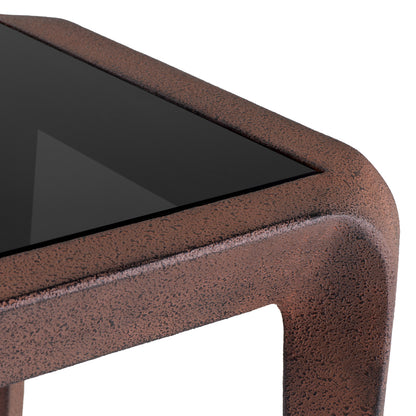 Oxidized Aluminum Side Table Quentin